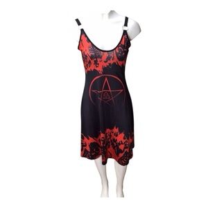 Woman’s Halloween Dress Goth Punk Style Cosplay Dress EUC size small